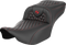 SADDLEMEN Roadsofa™ Extended Reach Seat - without Backrest - Honeycomb - Red Stitch - FLTR/FLHX '23-'24 823-07-19004