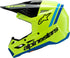 ALPINESTARS Sm3 Youth Radium Helmet Ylw Fluo/Blk/Blue Ym - 482-00085YM