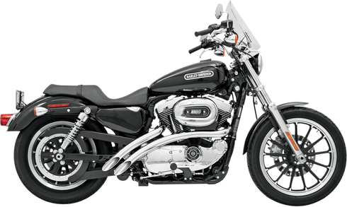 BASSANI XHAUST Radial Sweepers Exhaust System - Chrome - '86-'03 XL XL-FF12