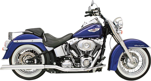 BASSANI XHAUST Power Curve True-Dual Crossover Header Pipes - '86-'06 Softail SFT-211