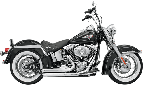 BASSANI XHAUST FireSweep Exhaust - Chrome - Softail 12113D
