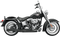 BASSANI XHAUST 2:1 Exhaust - Black - Long - Softail 12121J