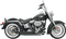 BASSANI XHAUST FireSweep Exhaust - Black - Softail 12123D