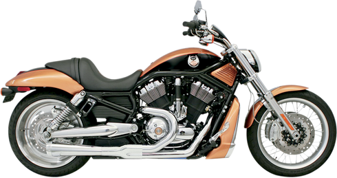 BASSANI XHAUST Road Rage 2:1 Exhaust - Chrome 1V12J
