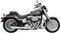 BASSANI XHAUST 2:1 Exhaust - Chrome - Short - Softail 12112J