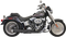BASSANI XHAUST 2:1 Exhaust - Black - Short - Softail 12122J
