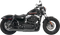 BASSANI XHAUST Mega Power Exhaust - Black - Short - '04-'13 XL with Mid/Forward Controls 1X22RB