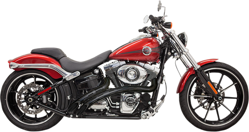 BASSANI XHAUST Sweeper Exhaust - Black/Black 1SD2FBB