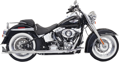 BASSANI XHAUST True Duals Exhaust System with Fishtail Mufflers - 30" - Softail 1S46E-30