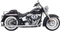 BASSANI XHAUST True Duals Exhaust System with Fishtail Mufflers - 30" - Softail 1S46E-30