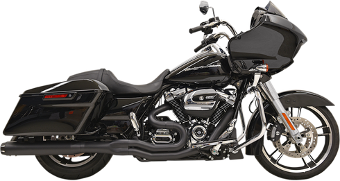 BASSANI XHAUST B4 2:1 Exhaust - Black - Straight Can 1F58RB