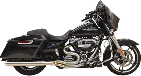 BASSANI XHAUST 2:1 Exhaust - Stainless Steel - Straight Can 1F28SS