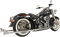 BASSANI XHAUST True Duals Exhaust System with Fishtail Mufflers - 39" - Softail 1S26E-39