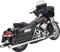BASSANI XHAUST Megaphone Mufflers - Chr/Pol - Tapered - Standard Baffle FLH-517