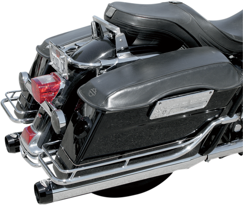 BASSANI XHAUST 4" Quick Change Series Slip-On Mufflers - Black - FL '95-'16 1F740B