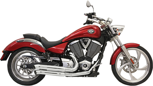 BASSANI XHAUST Pro-Street Exhaust - Chrome - Turnout 6V23D