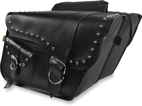 WILLIE & MAX LUGGAGE WILLIE & MAX LUGGAGE Ranger Studded Slant Saddlebags - Large - Black 58750-01 - 3501-0202