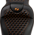 SADDLEMEN RoadSofa™ Seat - Honeycomb - Orange Stitch - without Backrest - FLH/FLT '08-'23 808-07B-18903