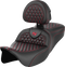 SADDLEMEN RoadSofa™ Seat - Honeycomb - Red Stitch - with Backrest - FLH/FLT '08-'23 808-07B-189B4