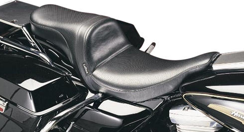 LE PERA Daytona 2-Up Seat - Without Backrest - Smooth - Black - FLH/FLT '02-'07 LH-567