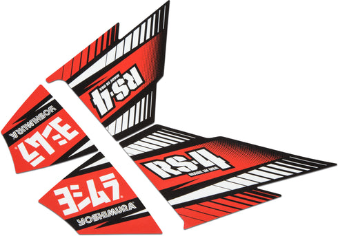 YOSHIMURA Rs 4 Muffler Decal Set 4/Pcs - 961-9069