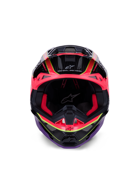 ALPINESTARS Supertech S M10 Era Helmet Pnk/Violet/Ylw Fluo Glossy Xl - 482-00185X