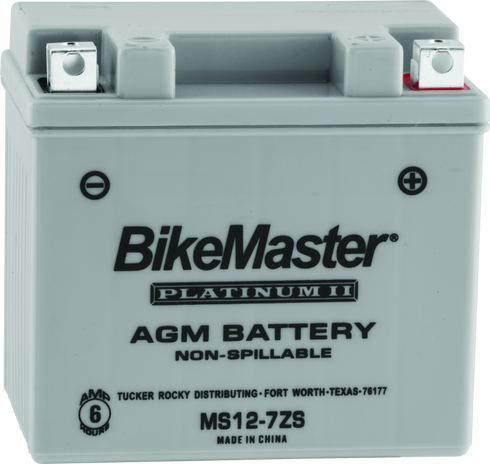 BikeMaster AGM Battery - MS12-7ZS