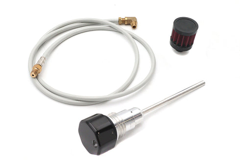 V-Twin Oil Tank Vented Dipstick Black - 40-0068