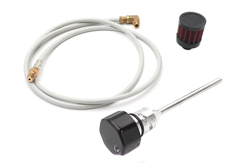 V-Twin M8 Vented Dipstick Black - 40-0069