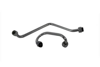 V-Twin Chrome Oil Filter Line Set - 40-0106
