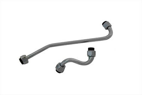 V-Twin Chrome Oil Filter Line Set - 40-0107