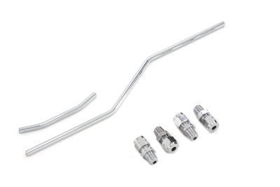 Wyatt Gatling Chrome Oil Line Set - 40-0114