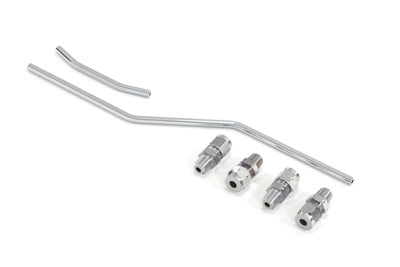 Wyatt Gatling Chrome Oil Line Set - 40-0114