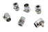 Wyatt Gatling Hex Chrome Econo Seal Hose End - 40-0214