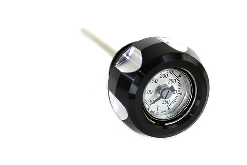 Wyatt Gatling M8 Black and Machined Oil Temperature Dipstick - 40-0634