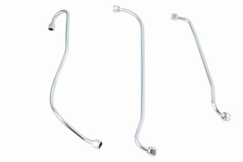 V-Twin U/UL Oil Line Set Zicad Plated - 40-0647