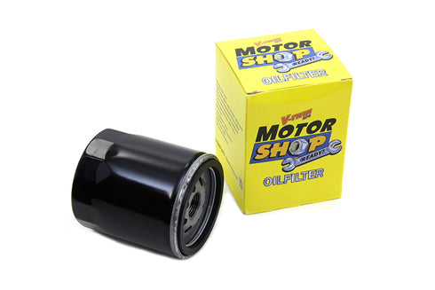 V-Twin Black Medium Spin On Oil Filter - 40-0839