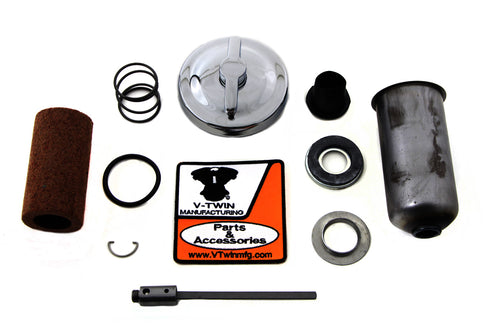 V-Twin Chrome Oil Tank Cap Kit - 40-0845