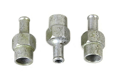 Wyatt Gatling WR Hex Barb Oil Line Fitting Set Zinc Plated - 40-0877