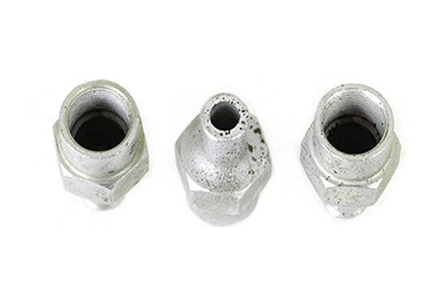 Wyatt Gatling WR Hex Barb Oil Line Fitting Set Zinc Plated - 40-0877