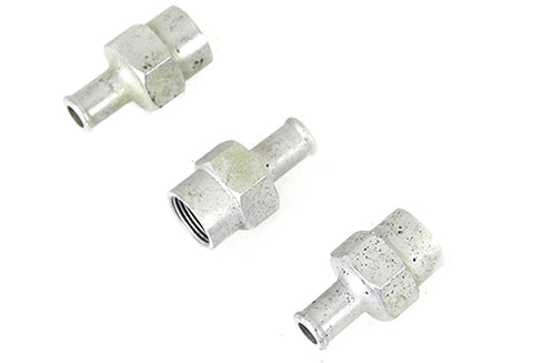 Wyatt Gatling WR Hex Barb Oil Line Fitting Set Zinc Plated - 40-0877