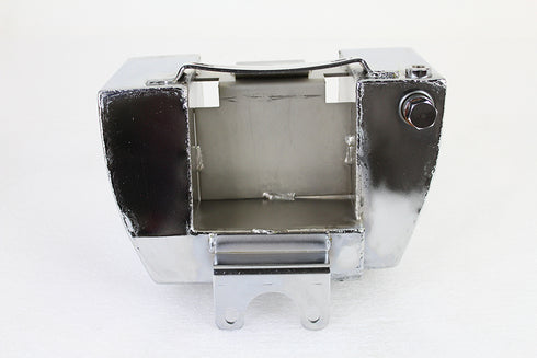 Wyatt Gatling Center Post Mount Wrap Around Oil Tank Chrome - 40-1015