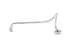 V-Twin Crossover Gas Line Zicad Plated - 40-1064