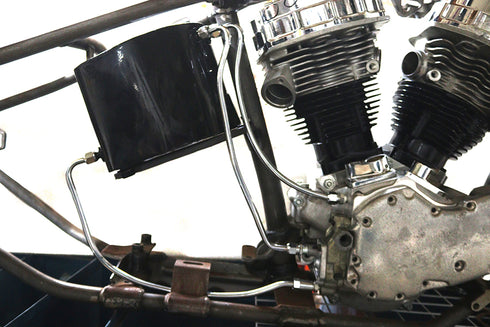 V-Twin Chrome Oil Line Set - 40-1295