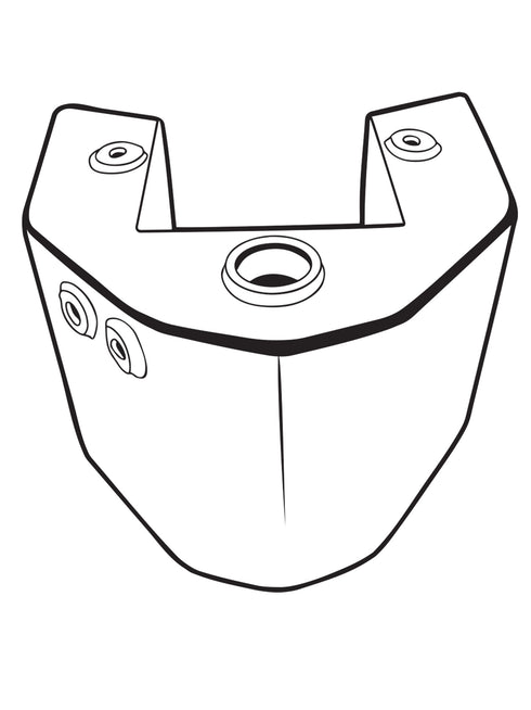 V-Twin Rigid Frame Oil Tank Chrome - 40-1870