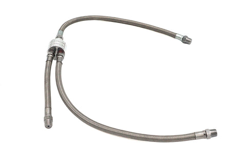 V-Twin Stainless Steel OHO Top Oil Line - 40-1875