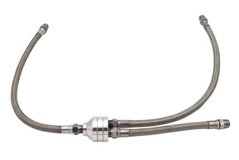 V-Twin Stainless Steel OHO Top Oil Line - 40-1875