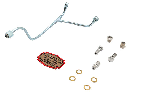 V-Twin Knucklehead Banjo Oil Line Kit Zicad Plated - 40-2102