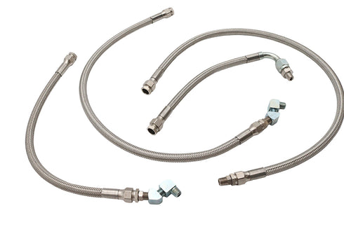 V-Twin Oil Line Kit Stainless Steel - 40-9902