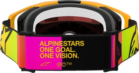 ALPINESTARS GOGGLES Vision 8 Goggle - Corp - Yellow/Pink - Red Mirror Lens 5101625-5023